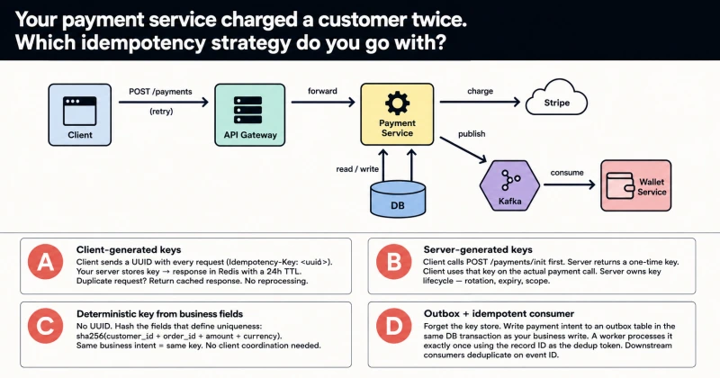 System Design Interview: How Would You Prevent a Payment from Being Processed Twice?